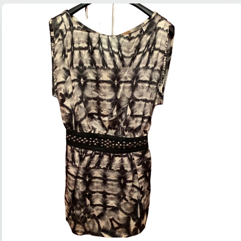 Ali Ro embellished print dress